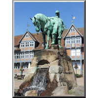 Reiterstandbild am Stadtmarkt in Wolfenbüttel