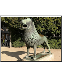 Burglöwe im Barockgarten von Blankenburg am Harz